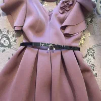 لباس مجلسی عروسکی رنگ کالباسی