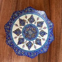 بشقاب مینا کاری - مینا - دیواری|صنایع دستی و سایر لوازم تزئینی|اصفهان, شهرستان|دیوار