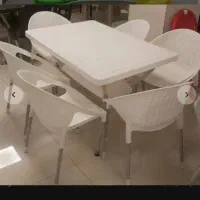 صندلی حصیری مدرن گرد