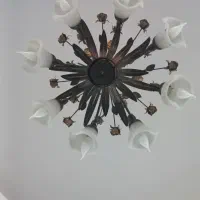 دو عدد لوستر ۵ و۸ شعله|لوستر و چراغ آویز|تهران, سازمان آب|دیوار