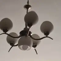 لوستر 5شاخه بدنه کروم