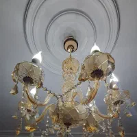 لوستر طرح رز گلد|لوستر و چراغ آویز|کرج, کرج نو|دیوار