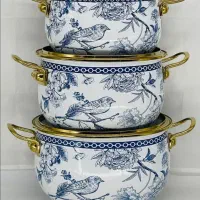 قابلمه لعابی وکتری قوری لعابی ست