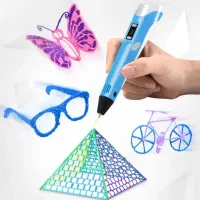 قلم طراحی سه ۳ بعدی و فیلامت نقاشی 3D pen حرارتی