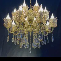 لوستر.ویانا.برنجی شاخه ای.۸+۸شعله برنجXC light 567