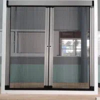 توری پلیسه ای (کشویی) ثابت درب و پنجره دوجدارهupvc