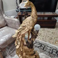 میز تلفن مجسمه طاووس