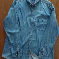 پیراهن جین مردانه خارجی مارک پولو بسیارشیک درحد نو