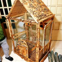 قفس چوبی مرغ عشق فنچ عروس هلندی طوطی برزیلی سنجاب|لوازم جانبی حیوانات|تهران, نیروی هوایی (پیروزی)|دیوار