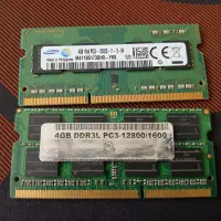 دو تا رم ۴ ddr3 1600 لپ تاپی سامسونگ و کروشیال