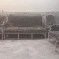 مبل ۷نفره کاجی استیل آبی آسمانی|مبلمان خانگی و میز عسلی|تهران, شکوفه (عبدل آباد)|دیوار