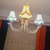 لوستر ۴ شاخه سفید|لوستر و چراغ آویز|تهران, فردوس|دیوار