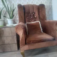 مبلمان ۸نفره تمام چوب روس دست دوم|مبلمان خانگی و میز عسلی|رضوانشهر, |دیوار