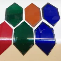 فروش شیشه قدیمی رنگی