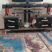 میز تلویزیون شیشه ای کارکرده