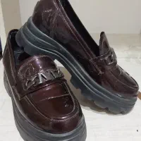 کفش طبی کالج لوفر سگک دار مدل کارنایس