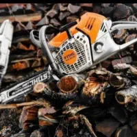 قعط  درخت با اره برقی