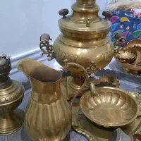 سماور زغالی 3 لیتری برنجی