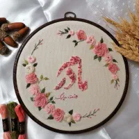 گلدوزی دستی خاص و لاکچری