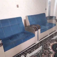 راحتی هفت نفره سالم|مبلمان خانگی و میز عسلی|فومن, |دیوار