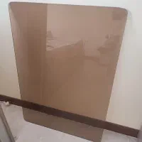 شیشه دودی سالم بدون خط و خش 91 در 65