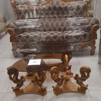 مبل تاج عروس ۷نفره و میزعسلی