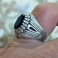 انگشتر نقره گارنت سرخ معدنی