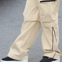 شلوار شش جیب کتان کجرا سه کاره