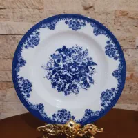 بشقاب دیوارکوب قلم آبی