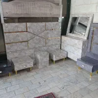 تخت خواب دونفره طوسی مدلینگ کار ترک سمساری قاسمی|تخت و سرویس خواب|زابل, |دیوار