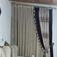 یک جفت پرده با شال