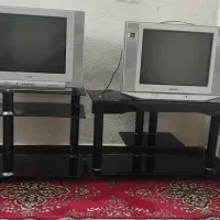 دو تلویزیون و دو زیر تلویزیون شیشه ای|تلویزیون و پروژکتور|گتوند, |دیوار