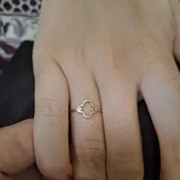 انگشتر طلا شیک دخترانه وحلقه نو با۲درصد