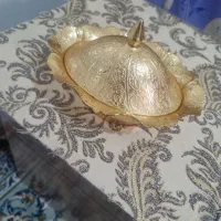 قندان طلایی جنس برنج