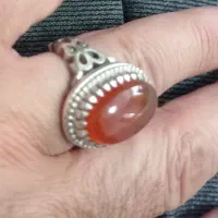 عقیق سرخ یمنی بانقره دستساز زنجان|جواهرات|تهران, تهرانسر شمالی|دیوار