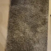 فرش ماشینی شگی نقره‌آبی