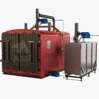 دستگاه کوره صنعتی زغال کبابی لیمو کربن دوار پسته