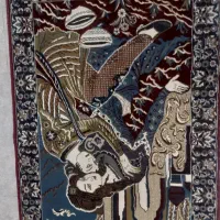 فرش قالیچه لیلی و مجنون طرح دستباف