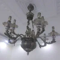 لوستر ۹ شاخه نو و دو عدد دیوار کوب ست لوستر|لوستر و چراغ آویز|تهران, دولاب|دیوار