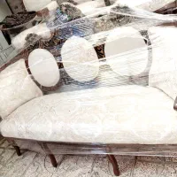 مبلمان سلطنتی 9 نفره راش با پارچه خارجی