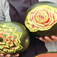 حکاکی هندوانه و کدو و تزیینات یلدا میوه آرایی|خدمات پذیرایی، مراسم|تهران, حبیب الله|دیوار