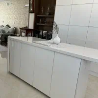 جزیره کابینت های‌گلاس سفید **در حد نو|مصالح و تجهیزات ساختمان|اصفهان, عسگریه|دیوار