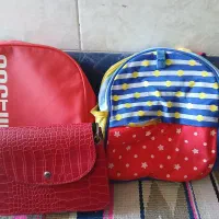 چند عدد کوله پیش دبستانی و کیف سر دوشی دخترانه