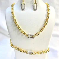 سرویس تیفانی مدل دورنگ نگین پرسی با طلا مو نمیزنه