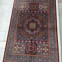 فرش ابریشم لاکی زیبا و اصیل کد دار