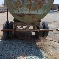 تانک آب فلزی تک محور (چرخ دار)