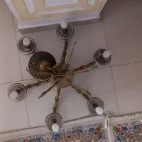 لوستر ۶شاخه برنز درحد|لوستر و چراغ آویز|اسلامشهر, شهرک واوان|دیوار