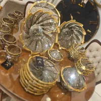 فروش ظروف پذیرایی کریستالی لب طلا|ظروف سرو و پذیرایی|مشهد, توس (بلوار توس)|دیوار