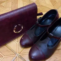 کیف و کفش ست زرشکی