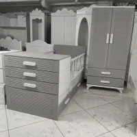 ست تخت کمد سیسمونی مدل اشیر